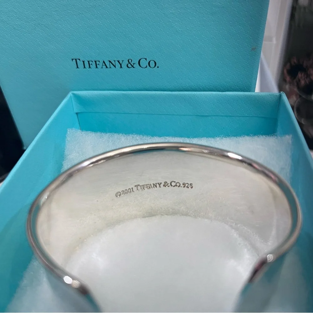 Tiffany & Co. Polished Sterling Silver Wide Cuff Bracelet - Picture 4 of 8